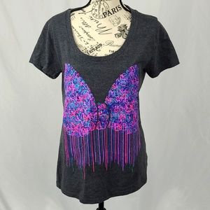 Disney Store Minnie Mouse Bow Glitter Top T Shirt
